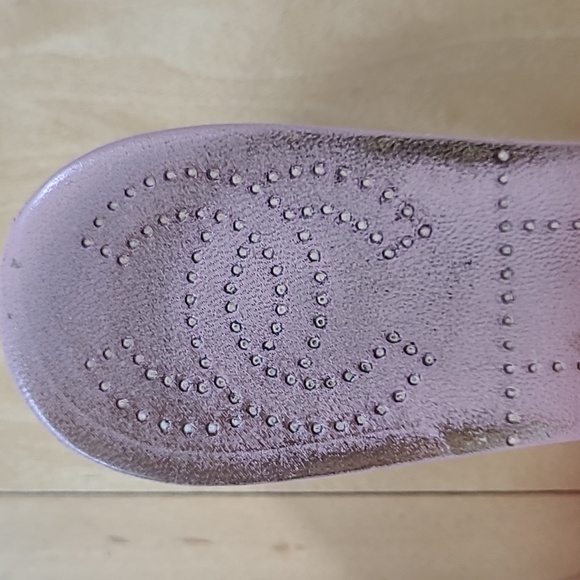 Authentic chanel wooden heel sandal size 8 - Picture 10 of 11